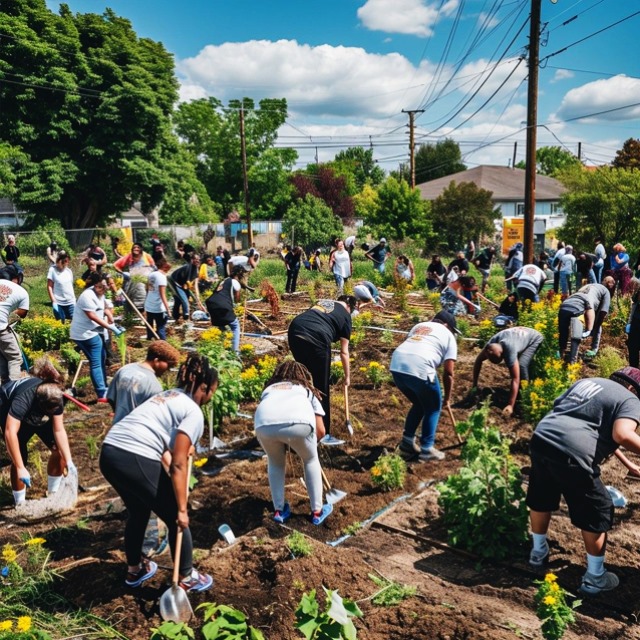 Volunteers Cleaning Village Roads